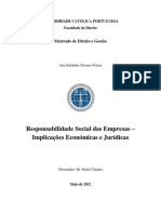 Responsabilidade Social Das Empresas - Dissertação de Mestrado