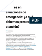 Mujeres en Situación de Emergencia