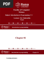 Introduction To Programming 01