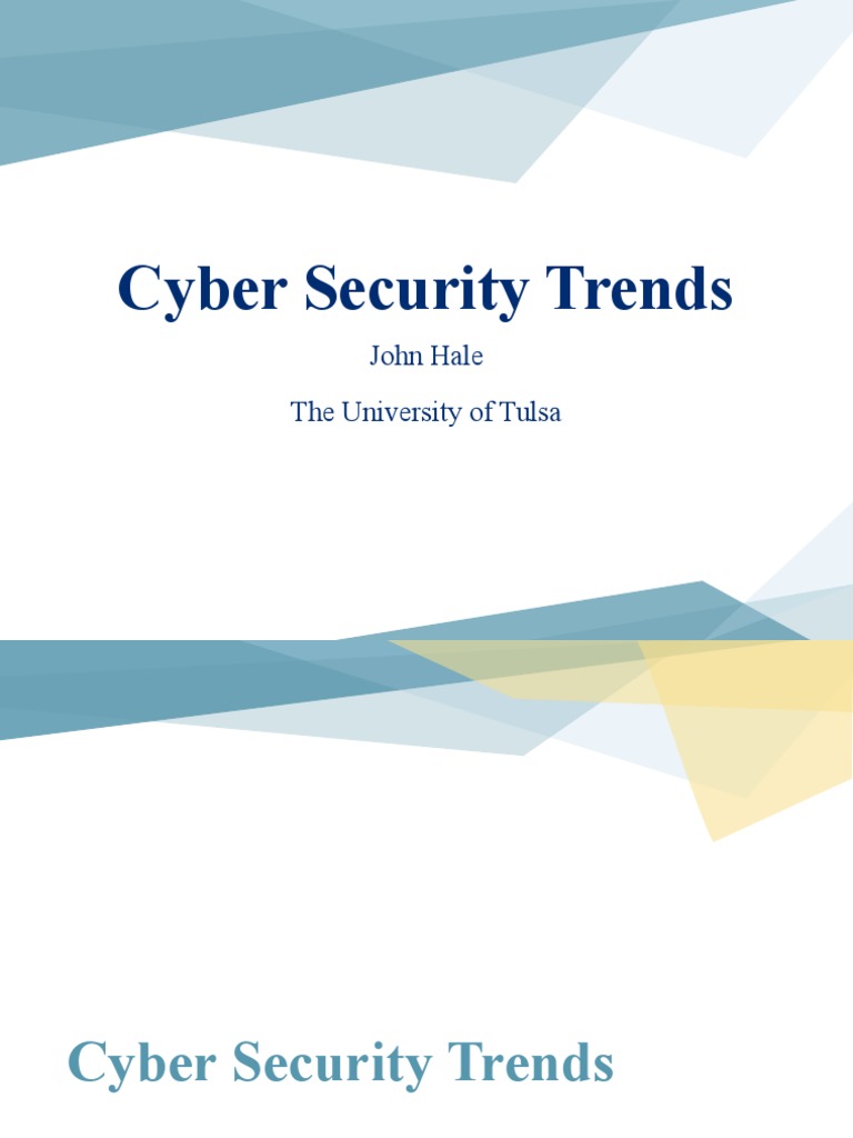 Cyber Security Trends | PDF | Cyberwarfare | Security