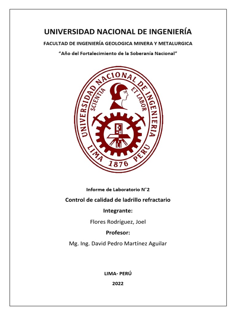 Control de Calidad de Ladrillo Refractario | PDF | Refractario | Arcilla