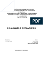 Ecuaciones e Inecuaciones (Jesús Morillo)
