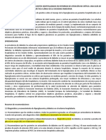 Manejo de La Hiperglicemia en Pte Diabético Hospitalizado