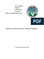 Ensayo 1 Medidas de Tendencia Central y Medidas de Dispersión