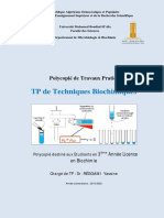 TP de Techniques Biochimiques 3L BIOCHIMIE S6