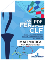 Curso de Férias - Matemática e Suas Tecnologias - Michele Rondon