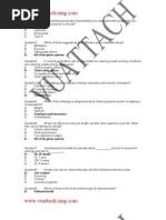 VU MCQs For HRM