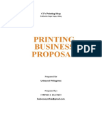 PRINTING Business Proposal Template