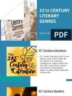 21st CENTURY LITERARY GENRES