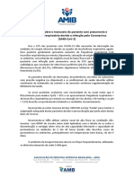 Orientações sobre manejo de pacientes com pneumonia por COVID-19