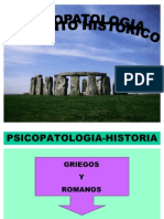 Psicopatologia Historia