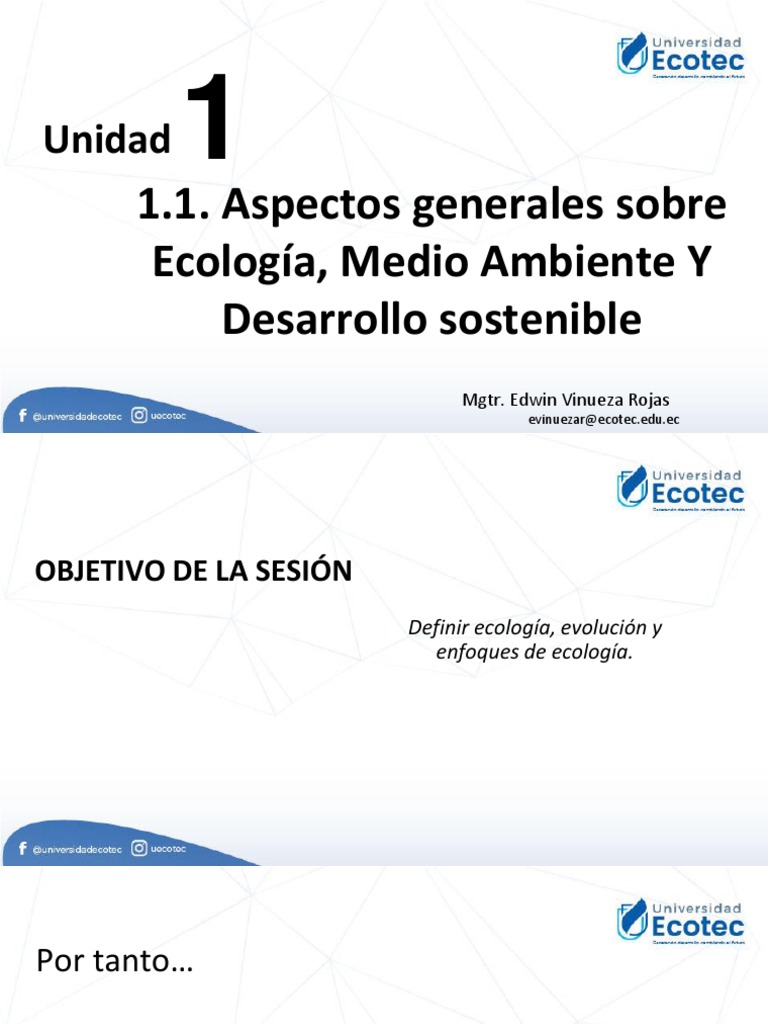 Fundamentos Ecología, Medio Ambiente y Desarrollo Sostenible | PDF ...