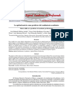 La Aptitud Motriz Como Predictor Del Rendimiento Académico: Motor Skills As A Predictor of Academic Performance