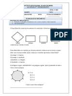 7 Prova de Matemarica 4 Ano