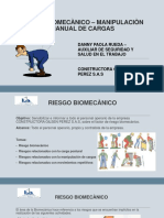 Riesgo Biomecànico - Manipulaciòn Manual de Cargas