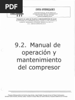 Manual de Operacion y Mantenimiento Del Compresor