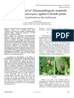 Biological Control of Entomopathogenic Nematode Steinernema Carpocapsae Against Colorado Potato Beetle Leptinotarsa Decemlineata