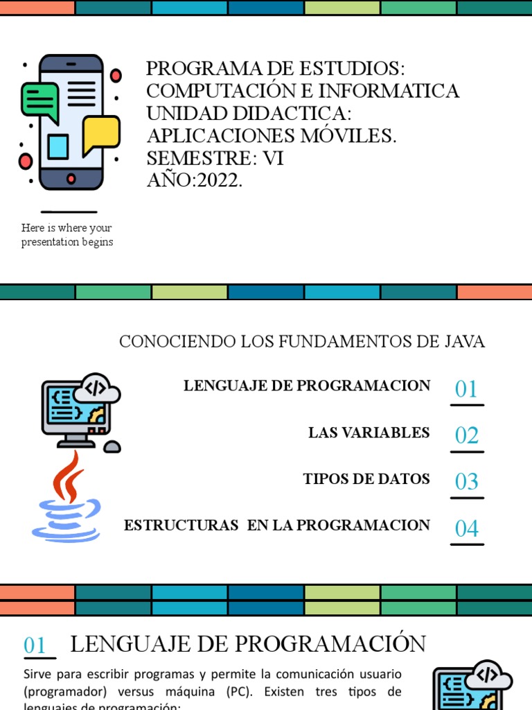 Fundamentos de Java y Estructuras de Control | PDF | Tipo de datos ...
