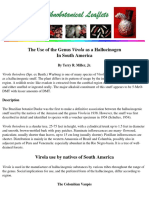 The Use of the Genus Virola as a Hallucinogen in South America