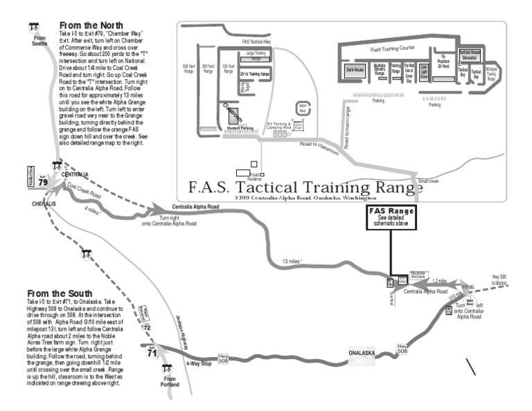 Directions to F.A.S. Tactical Range | PDF | Road Transport | Transport