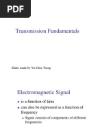 Transmission Fundamentals: Slides Made by Yu-Chee Tseng