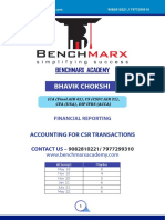 Accounting For CSR Transactions - 22-10-2022