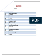 Cost Accounting Index