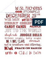 8x10 Christmas Subway Printable