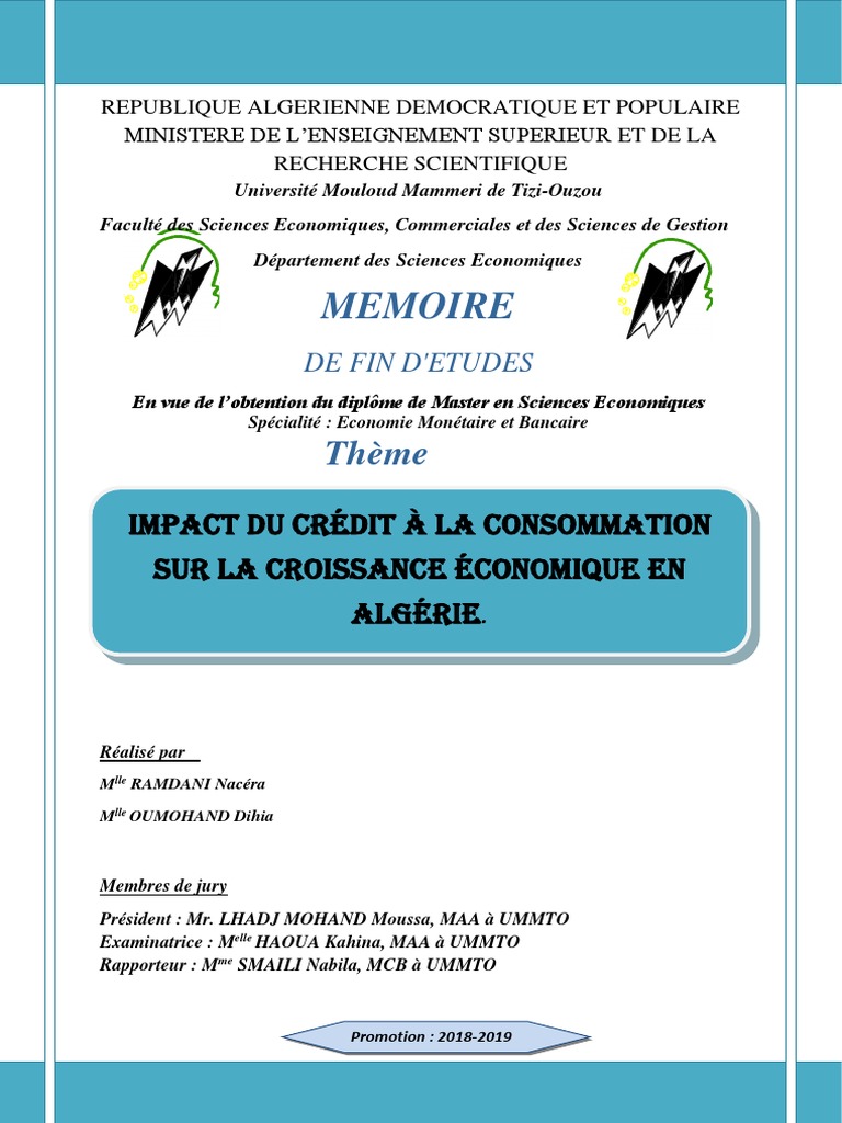 Impact du crédit sur la croissance en Algérie | PDF | Banques | Crédit