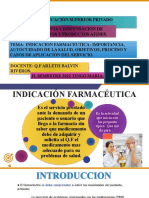 Sem 8° y 9° Indicacion Farmaceutica