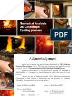 Numerical Analysis On Centrifugal Casting Process