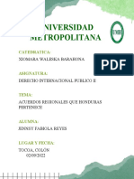 Acuerdos Regionales Que Honduras Pertenece