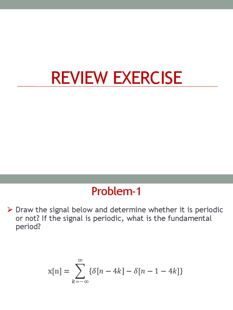 Lecture 6 Review Exercise | PDF