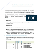 Protocolo Aplicación Prueba 4to Grado y 2do Secundaria - 2021