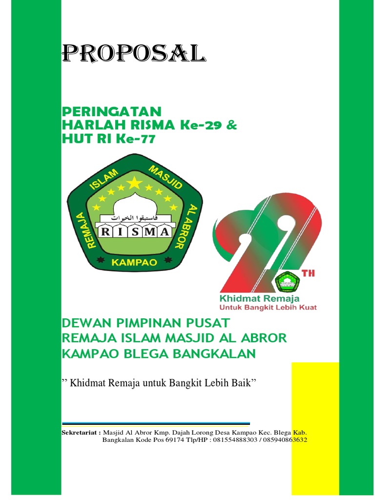 Proposal Harlah 29 | PDF | Karier & Perkembangan