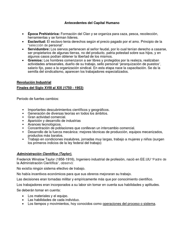 La evolución del capital humano: desde la esclavitud hasta el enfoque