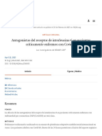 Antagonistas Del Receptor de Interleucina en Pacientes Criticamente Enfermos Con Covid19 - NEJM