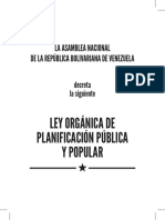 2010ley Orgánica de Planificación Pública y Popular