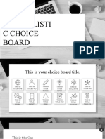 Minimalistic Choice Board SlidesMania