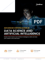 Advanced Certification in Data Science and Artificial Intelligence