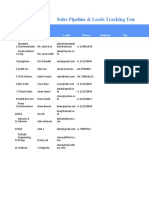 Sales Tracking Reports Excel Template