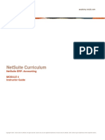 NetSuite Accounting Module 4 Instructor Guide