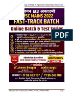 Adhyayan Polity GS2 Mains Paper Topicwise