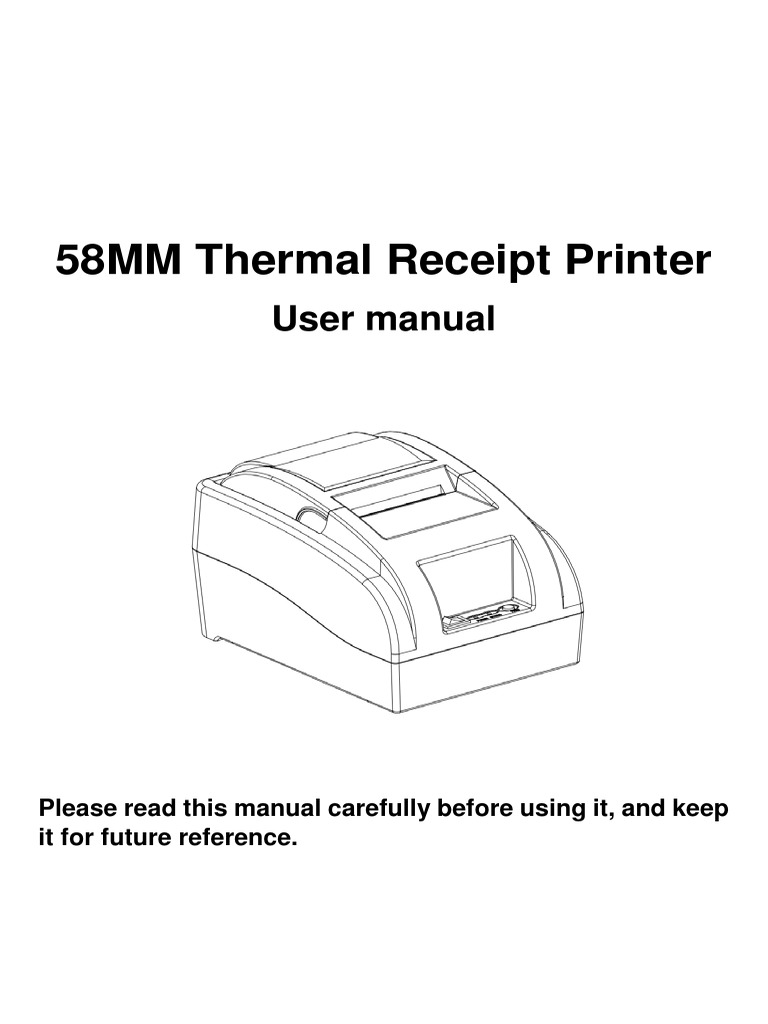 POSH58 Thermal Receipt Printer User Manual PDF Printer