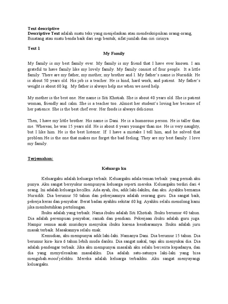 Teks Deskriptif | PDF | Agama & Spiritualitas