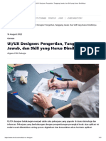 UI - UX Designer - Pengertian, Tanggung Jawab, Dan Skill Yang Harus Dimilikinya