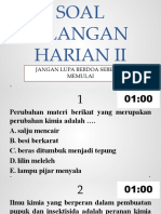 SOAL ULANGAN HARIAN II