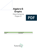 MS Cambridge O Math-P2 Algebra-And-graphs