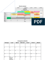 Horario Semanal: Algebra Matricial Escuela Sabática