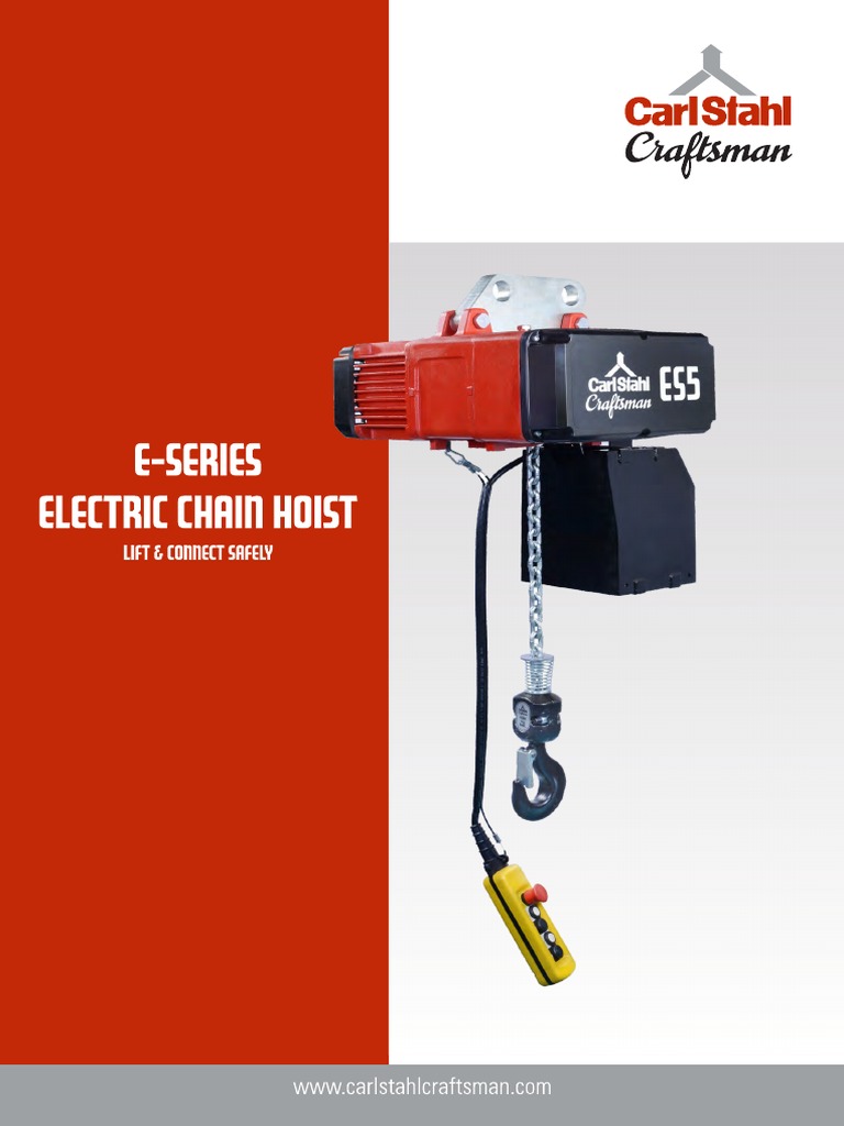 Carlstahl Electric-Chain-Hoist | PDF